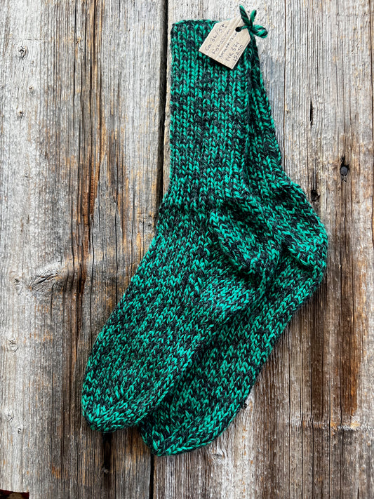 Handstickade sockor 36/37 Nr 371