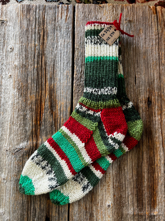 Handstickade sockor 38/39 Nr 394