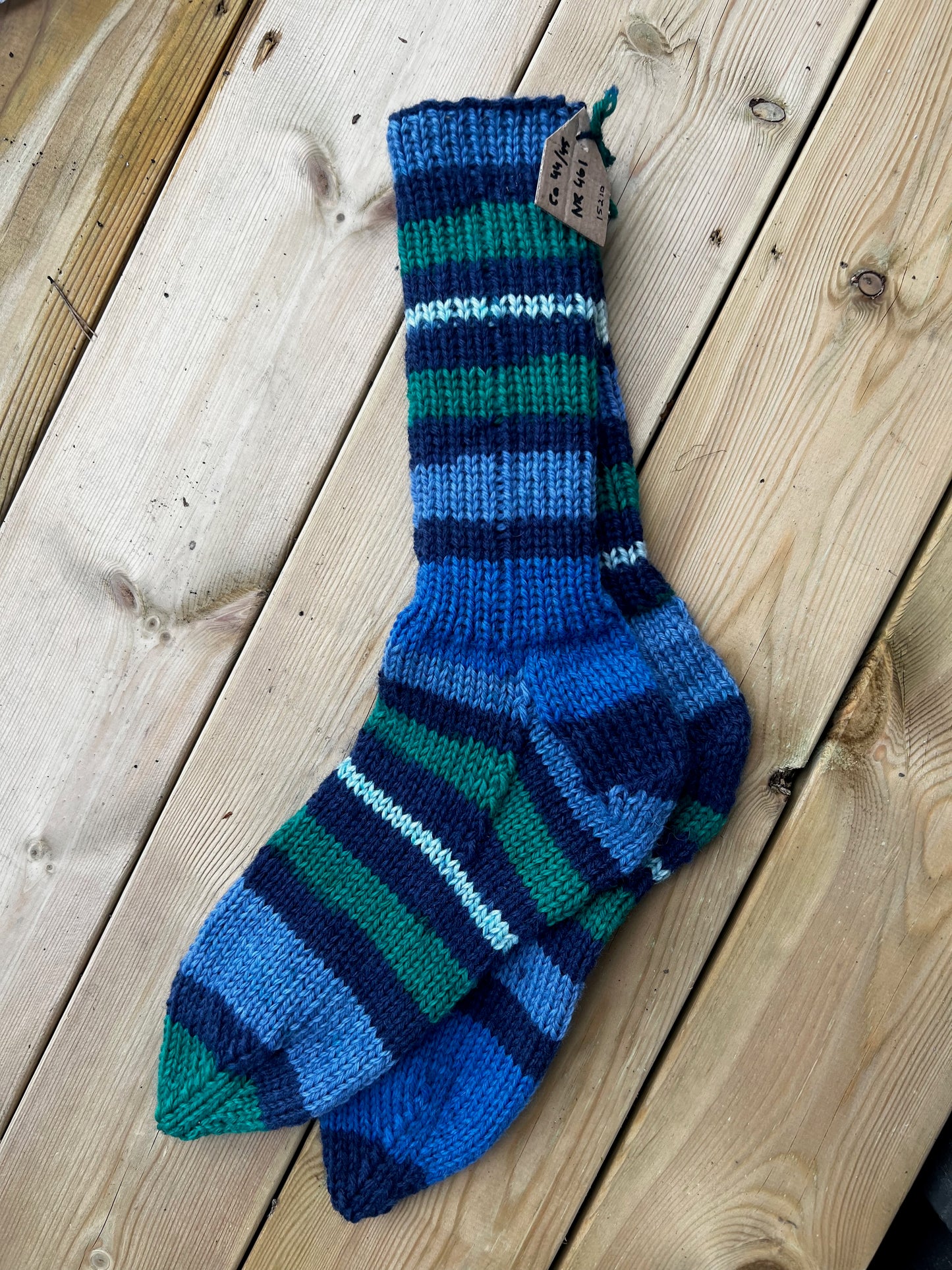 Handstickade sockor 44/45 Nr 460 (Kopia)